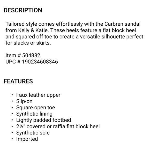 New! Kelly & Katie Carbren Cognac Sandal - Picture 13 of 13